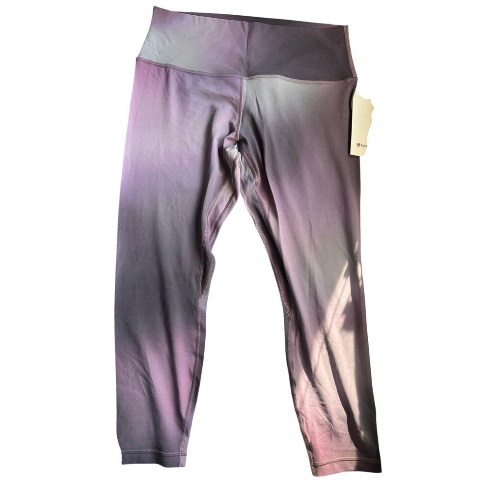 NWT Lululemon Align HR Pant 25 Atmosphere Multi Purple Ombre LW5DMSS Sz 14
